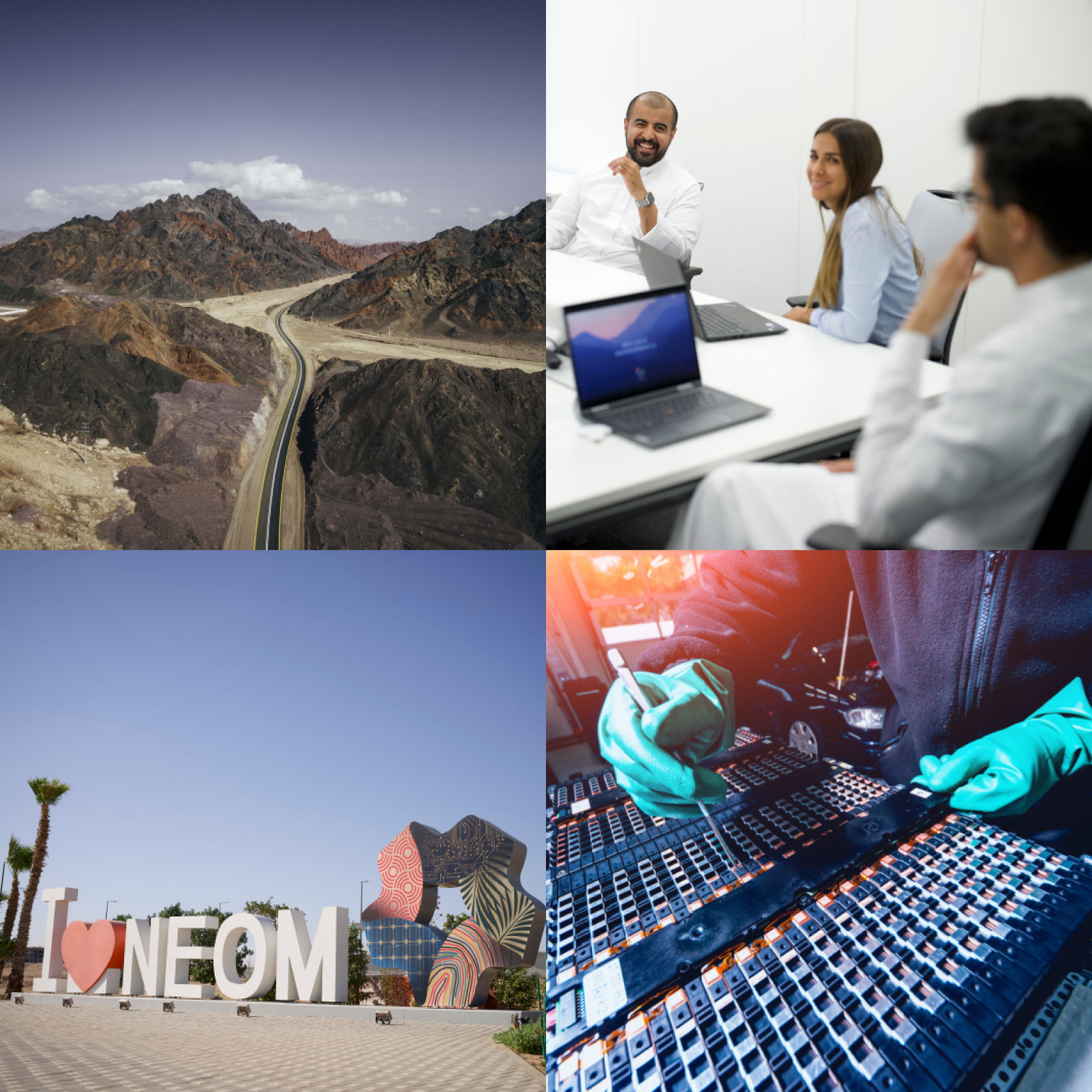 Collage of NEOM's Code of Conduct Roadmap