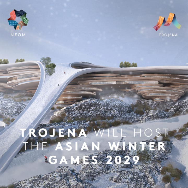 Trojena wird Gastgeber der Asian Winter Games 2029 sein