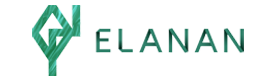 Smaragdfarbenes Logo von Elanan