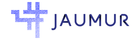 Jaumur-Logo in Blau